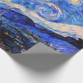 De Sterrennacht van Vincent Van Gogh Cadeaupapier (Hoek)
