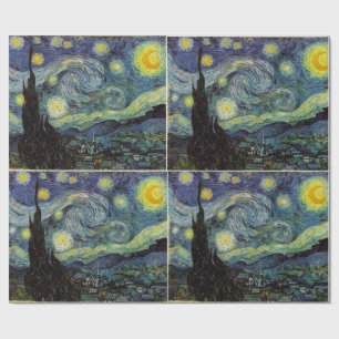 De sterrennacht van Vincent van Gogh. Cadeaupapier