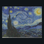 De Sterrennacht van Vincent Van Gogh Canvas<br><div class="desc">De Sterrennacht is een olie op doek van de Nederlandse post-pressionistische schilder Vincent van Gogh. In juni 1889 werd het uitzicht uit het oostelijke gedeelte van zijn asielzaal op Saint-Rémy-de-Provence, vlak voor zonsopgang, beschreven met de toevoeging van een ideaal dorp. Het ligt sinds 1941 in het permanent collectie van het...</div>