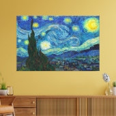 De Sterrennacht van Vincent van Gogh Canvas Afdruk (Insitu (Woonkamer))