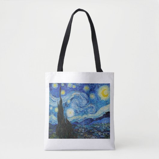 "DE STERRENNACHT" VAN VINCENT VAN GOGH CANVAS TAS (Voorkant)