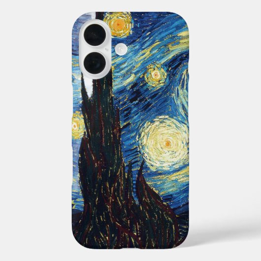 De Sterrennacht van Vincent Van Gogh Case-Mate iPhone Case (Achterkant)
