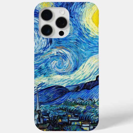 De Sterrennacht van Vincent Van Gogh Case-Mate iPhone Case (Achterkant)