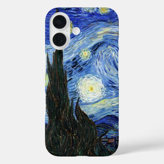 De Sterrennacht van Vincent Van Gogh Case-Mate iPhone Case (Achterkant)