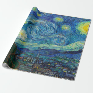 De Sterrennacht van Vincent van Gogh Decoupage Cadeaupapier