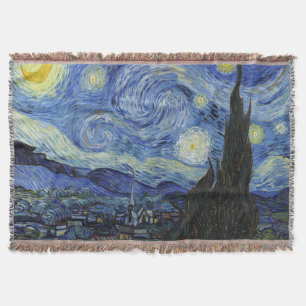 De sterrennacht van Vincent Van Gogh Deken