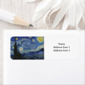 De Sterrennacht van Vincent Van Gogh Etiket (Insitu)