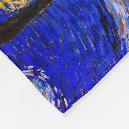 De Sterrennacht van Vincent Van Gogh Fleece Deken (Hoek)