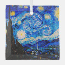 De Sterrennacht van Vincent Van Gogh Glas Ornament