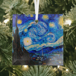 De Sterrennacht van Vincent Van Gogh Glas Ornament