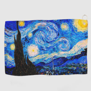 De Sterrennacht van Vincent Van Gogh Golfhanddoek