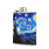 De Sterrennacht van Vincent Van Gogh Heupfles (Links)