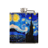 De Sterrennacht van Vincent Van Gogh Heupfles (Achterkant)