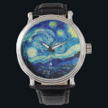 De Sterrennacht van Vincent Van Gogh Horloge<br><div class="desc">Vincent Van Gogh de Sterrennacht. Dit is een oud meesterwerk van de nederlandse meesterschilder Vincent Van Gogh. Dit mooie kunstlandschapsschilderij heeft een mooie,  levendige,  verzadigde kleur. Vincent Van Gogh was een nederlandse post van impressionist schilder. Dit afbeelding is openbaar.</div>