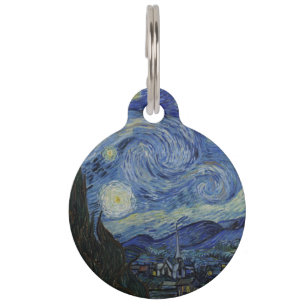 De sterrennacht van Vincent Van Gogh Huisdierpenning