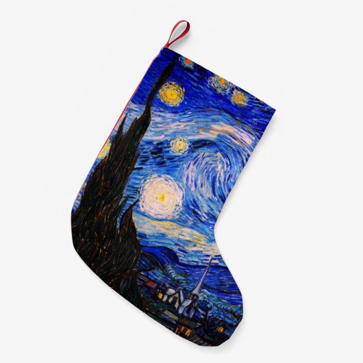 De Sterrennacht van Vincent Van Gogh Kleine Kerstsok (Voorkant (Hangend))