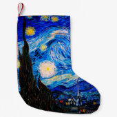 De Sterrennacht van Vincent Van Gogh Kleine Kerstsok (Voorkant)
