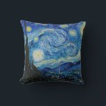 De Sterrennacht van Vincent Van Gogh Kussen<br><div class="desc">Het kleurrijke ontwerp van de Sterrennacht van Vincent Van Gogh is perfect voor Fijne Kunstliefhebbers,  museumfans,  kunststudenten en kunstleraren. Het kan ook worden gegeven als een verjaardagscadeau of vakantiecadeau aan je beste vriend,  familielid,  vriend of vriendin die ook van Fine Art houdt.</div>