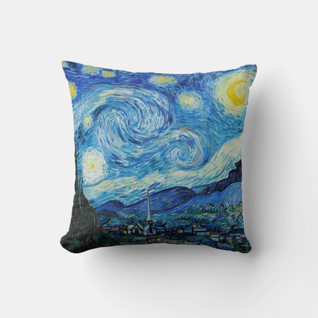 De sterrennacht van Vincent Van Gogh Kussen (Voorkant)