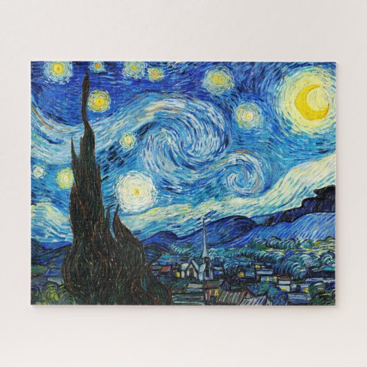 De Sterrennacht van Vincent Van Gogh Legpuzzel (Horizontaal)