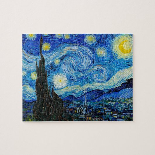 De Sterrennacht van Vincent Van Gogh Legpuzzel (Horizontaal)