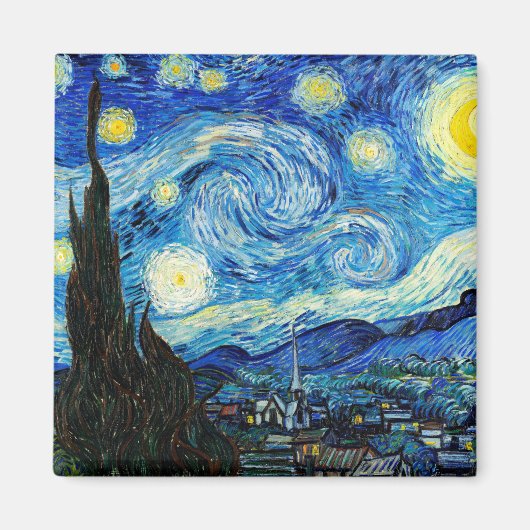 De Sterrennacht van Vincent Van Gogh Magneet (Voorkant)