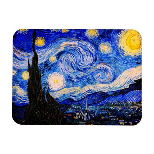 De Sterrennacht van Vincent Van Gogh Magneet (Horizontaal)