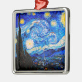 De Sterrennacht van Vincent Van Gogh Metalen Ornament (Links)