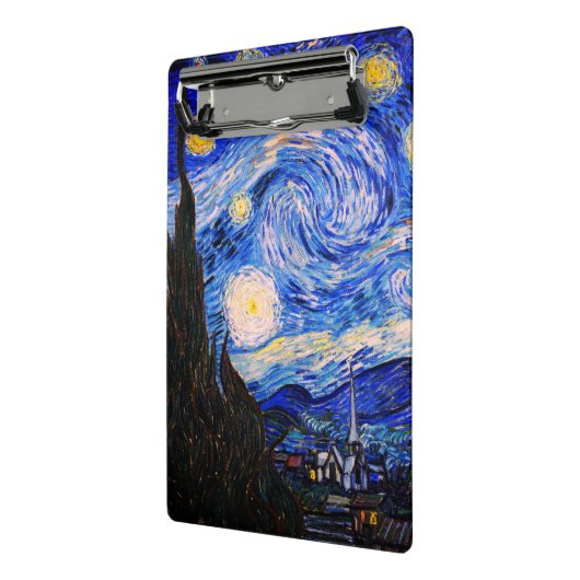 De Sterrennacht van Vincent Van Gogh Mini Klembord (Angled2)