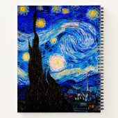 De Sterrennacht van Vincent Van Gogh Notitieboek (Achterkant)