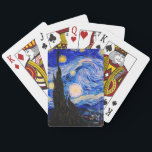 De Sterrennacht van Vincent Van Gogh Pokerkaarten<br><div class="desc">Vincent Van Gogh de Sterrennacht. Dit is een oud meesterwerk van de nederlandse meesterschilder Vincent Van Gogh. Dit mooie kunstlandschapsschilderij heeft een mooie,  levendige,  verzadigde kleur. Vincent Van Gogh was een nederlandse post van impressionist schilder. Dit afbeelding is openbaar.</div>