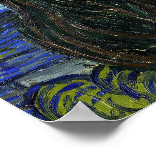 De Sterrennacht van Vincent Van Gogh Poster (Hoek)