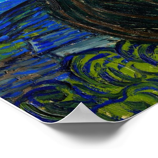 De Sterrennacht van Vincent Van Gogh Poster (Hoek)