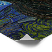 De Sterrennacht van Vincent van Gogh Poster (Hoek)