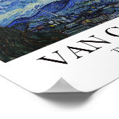 De Sterrennacht van Vincent van Gogh Poster (Hoek)
