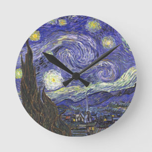 De sterrennacht van Vincent van Gogh Ronde Klok
