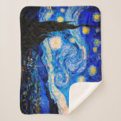 De Sterrennacht van Vincent Van Gogh Sherpa Deken (Voorkant)