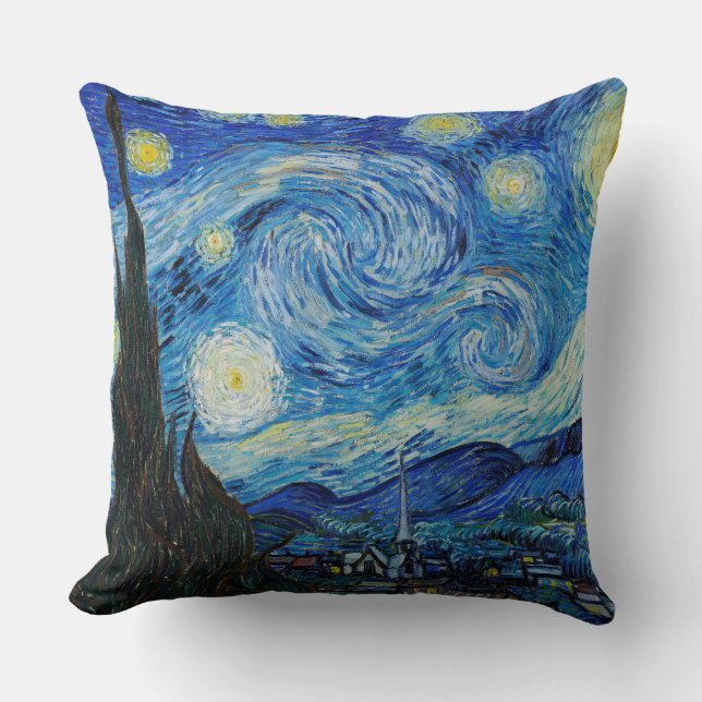 De Sterrennacht van Vincent Van Gogh Sierkussen (Voorkant)