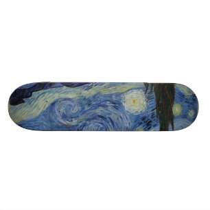De sterrennacht van Vincent Van Gogh Skateboard