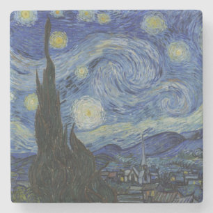De sterrennacht van Vincent Van Gogh Stenen Onderzetter