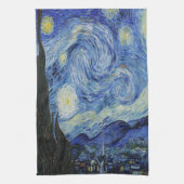 De Sterrennacht van Vincent Van Gogh Theedoek (Verticaal)