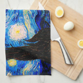 De Sterrennacht van Vincent Van Gogh Theedoek (Quarter Fold)
