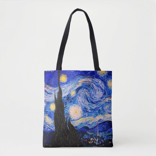 De Sterrennacht van Vincent Van Gogh Tote Bag (Voorkant)