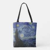 De Sterrennacht van Vincent Van Gogh Tote Bag (Achterkant)