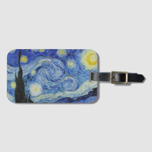 De Sterrennacht - Vincent Van Gogh Bagagelabel