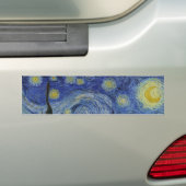De Sterrennacht (Vincent van Gogh) (bekende kunst) Bumpersticker (Op auto)