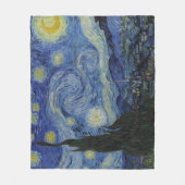 De Sterrennacht (Vincent van Gogh) (bekende kunst) Fleece Deken (Voorkant)