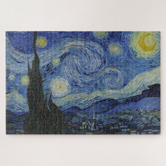 De Sterrennacht (Vincent van Gogh) (bekende kunst) Legpuzzel (Horizontaal)