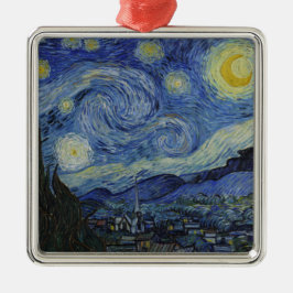 De Sterrennacht (Vincent van Gogh) (bekende kunst) Metalen Ornament