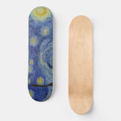 De Sterrennacht (Vincent van Gogh) (bekende kunst) Persoonlijk Skateboard (Voorkant)